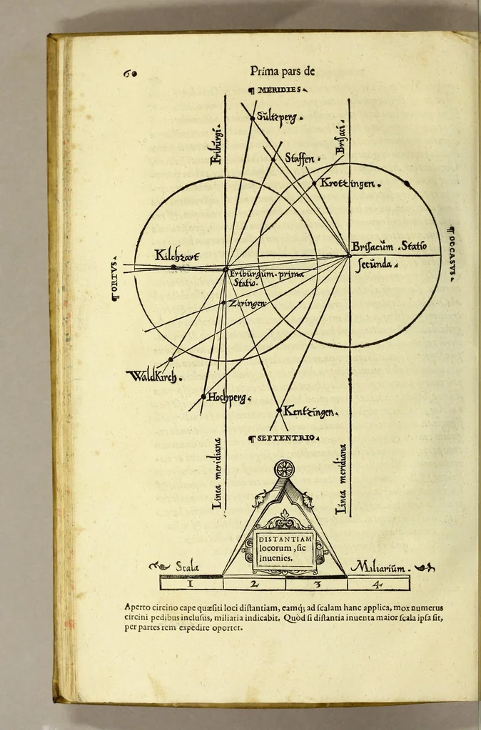An illustration from Opusculum geographicum rarum, : totius eius negotii rationem, mira industria et breuitate complectens, iam recens ex diuersorum libris ac chartis, summa cura ac diligentia collectum & publicatum,, 1590, leaf 60