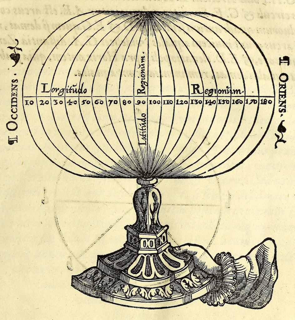 An illustration from Opusculum geographicum rarum, : totius eius negotii rationem, mira industria et breuitate complectens, iam recens ex diuersorum libris ac chartis, summa cura ac diligentia collectum & publicatum,, 1590, leaf 35