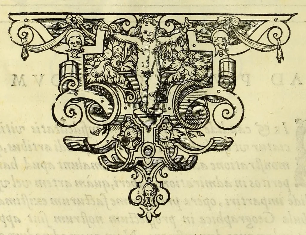 An illustration from Opusculum geographicum rarum, : totius eius negotii rationem, mira industria et breuitate complectens, iam recens ex diuersorum libris ac chartis, summa cura ac diligentia collectum & publicatum,, 1590, leaf 76