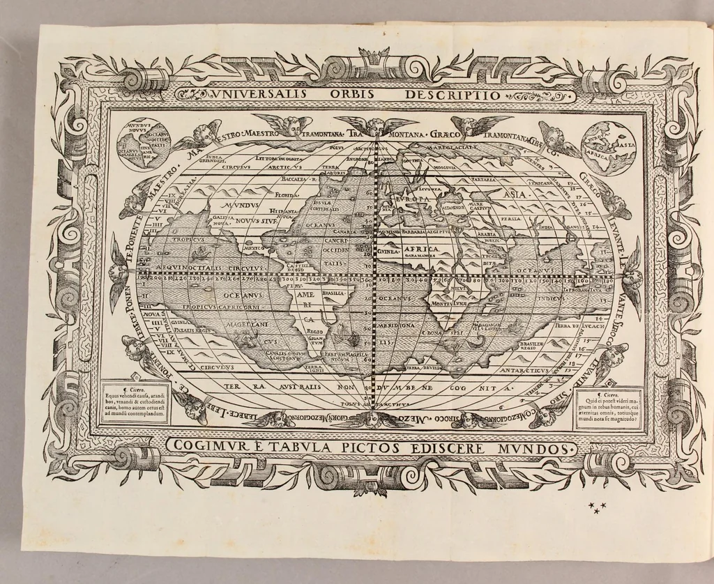 An illustration from Opusculum geographicum rarum, : totius eius negotii rationem, mira industria et breuitate complectens, iam recens ex diuersorum libris ac chartis, summa cura ac diligentia collectum & publicatum,, 1590, leaf 78
