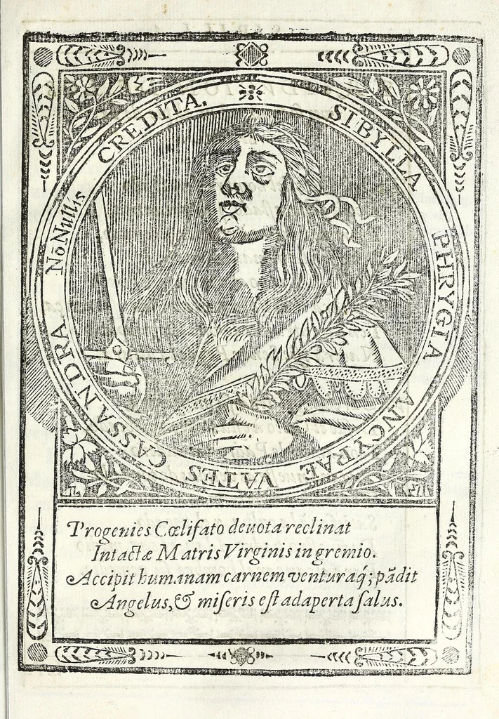 An illustration from Oraculos delas doçe sibilas, profetisas de Christo n[uest]ro Señor entre los gentiles, 1621, leaf 111