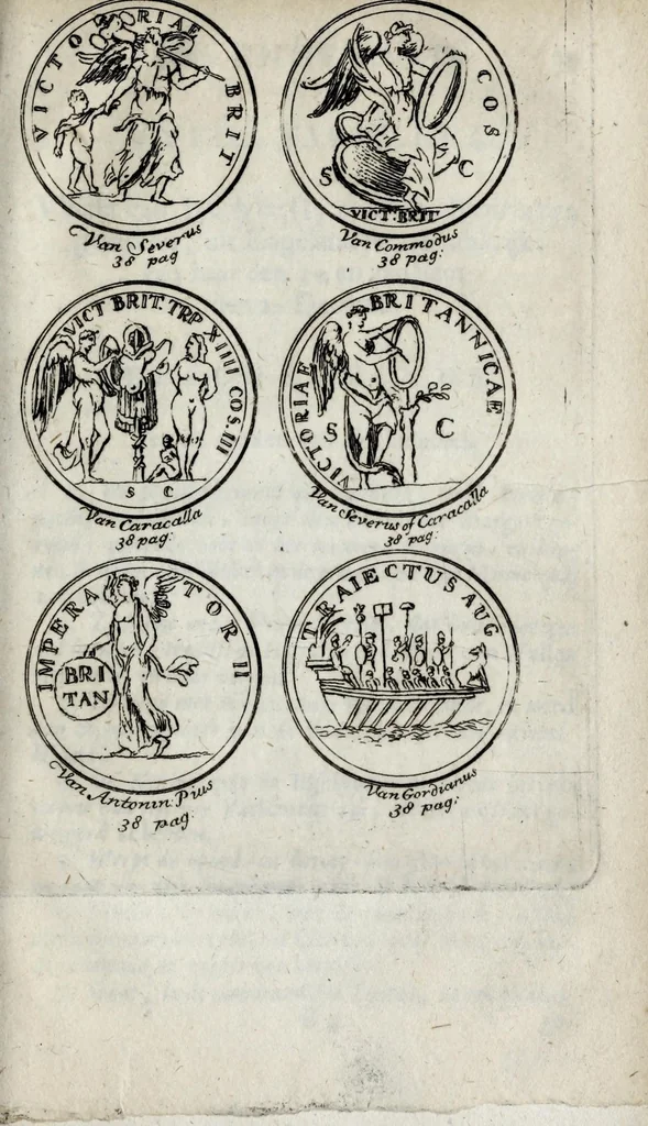 An illustration from Oranjes overtogt naar Engeland, of, Beschryvinge van Romein de Hooges printen : vertoonende de aanmerkelijkste zaaken, van de overtogt van Zyn Koninglijke Hoogheid de heer prinse van Oranje tot aan deszelfs krooning toe, voorgevallen : met byschriften, verklaaringen, en medalien vercierd, 1689, leaf 61