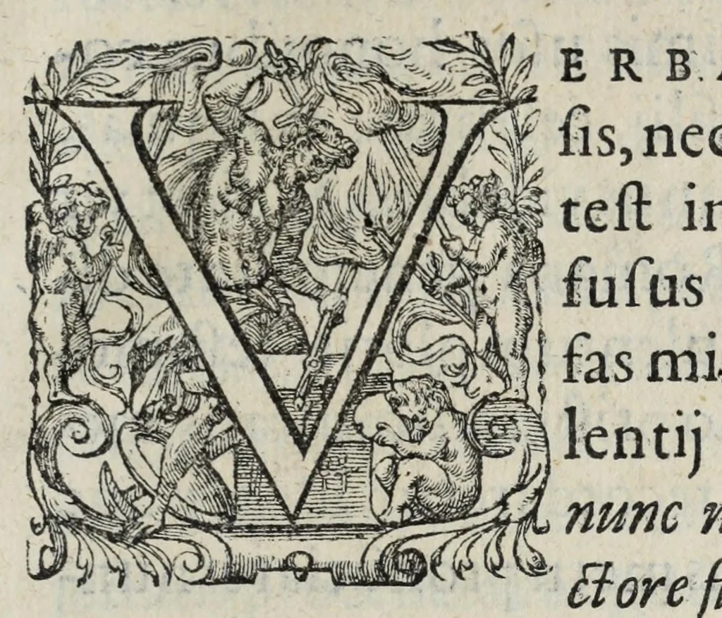 An illustration from Oratio funebris dicta honori & memoriae maximi virorum Iosephi Iusti Scaligeri, 1609, leaf 5