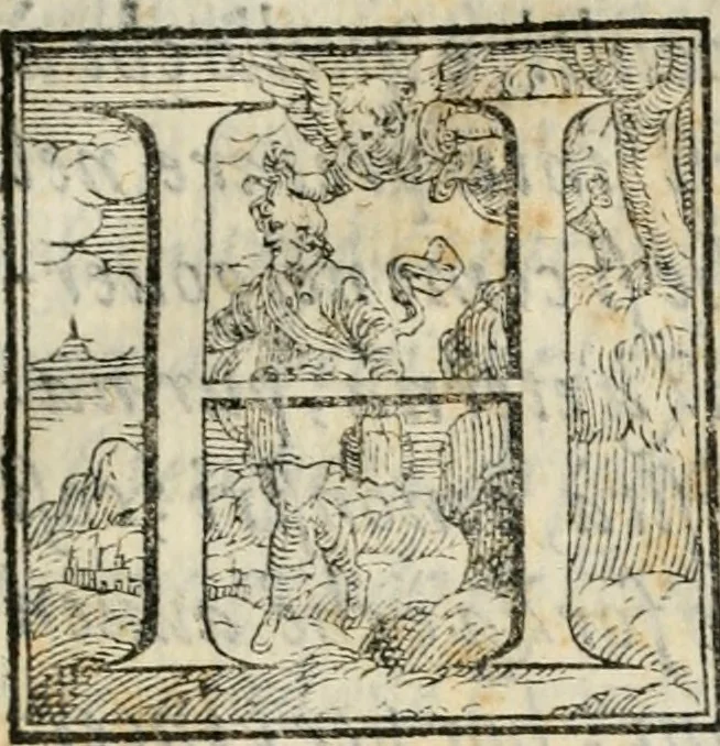 An illustration from Oratione de le lode di Francesco Medici, gran dvca di Toscana : fatta per ordine de l'Academia fiorentina nel tempio di San Lorenzo il dì XXI di dicembre nel consolato di m. Baccio Valori, 1587, leaf 8