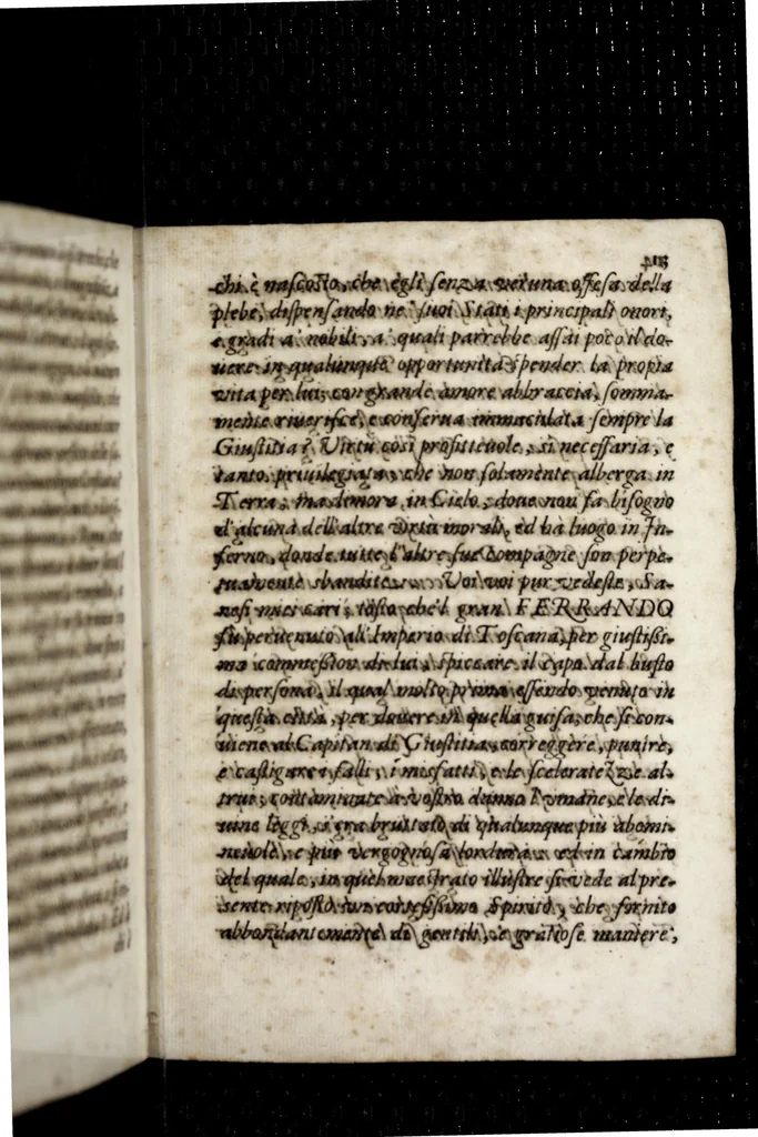 An illustration from Oratione del sig. Diomede Borghesi, gentilhuomo del sereniss. gran dvca di Toscana, accademico intronato, e lettor di tosca fauella nello Studio publico di Siena : da lui medesimo recitata nel principio della sua lettura, l'anno 1589, 1589, leaf 19