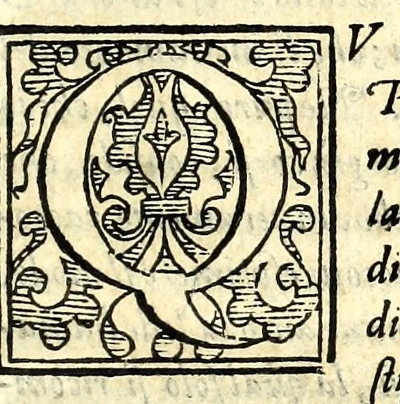 An illustration from Oratione di Gio. Bat. Attendolo fatta all'Ecc.za del. s. d. Lvigi Caraffa princ. di Stigliano : in materia della illustriss.ma & eccell.ma sig.ra Rvberta Caraffa duchessa di Maddalone, con alcune rime, & versi .., 1588, leaf 17
