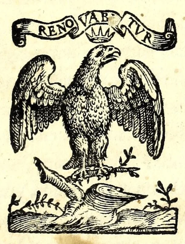 An illustration from Oratione di Gio. Bat. Attendolo fatta all'Ecc.za del. s. d. Lvigi Caraffa princ. di Stigliano : in materia della illustriss.ma & eccell.ma sig.ra Rvberta Caraffa duchessa di Maddalone, con alcune rime, & versi .., 1588, leaf 5