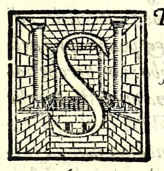 An illustration from Oratione di Gio. Bat. Attendolo fatta all'Ecc.za del. s. d. Lvigi Caraffa princ. di Stigliano : in materia della illustriss.ma & eccell.ma sig.ra Rvberta Caraffa duchessa di Maddalone, con alcune rime, & versi .., 1588, leaf 7