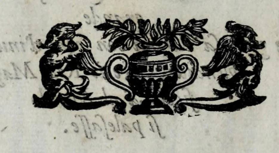 An illustration from Oratione di mons. Pietro Giorgio Odescalco vescovo di Vigevano : recitata nel funerale fatto nella chiesa cathedrale dell'istessa città, per l'anima della serenissima Reina di Spagna Donna Margarita d'Avstria : con la relatione dell'apparato, e quello, che seguì nel celebrare il detto funerale il dì 10. febraro 1612, 1612, leaf 4