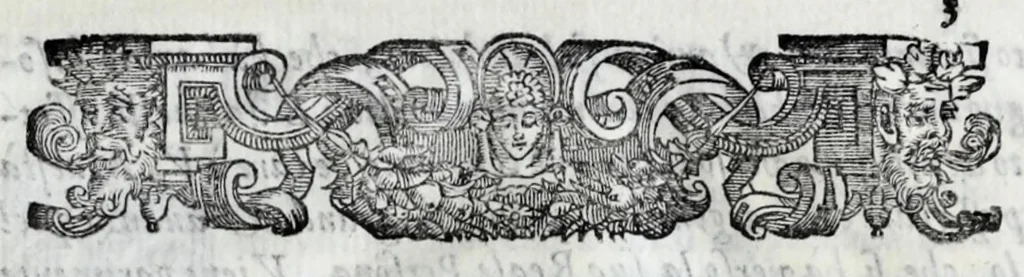An illustration from Oratione di mons. Pietro Giorgio Odescalco vescovo di Vigevano : recitata nel funerale fatto nella chiesa cathedrale dell'istessa città, per l'anima della serenissima Reina di Spagna Donna Margarita d'Avstria : con la relatione dell'apparato, e quello, che seguì nel celebrare il detto funerale il dì 10. febraro 1612, 1612, leaf 7