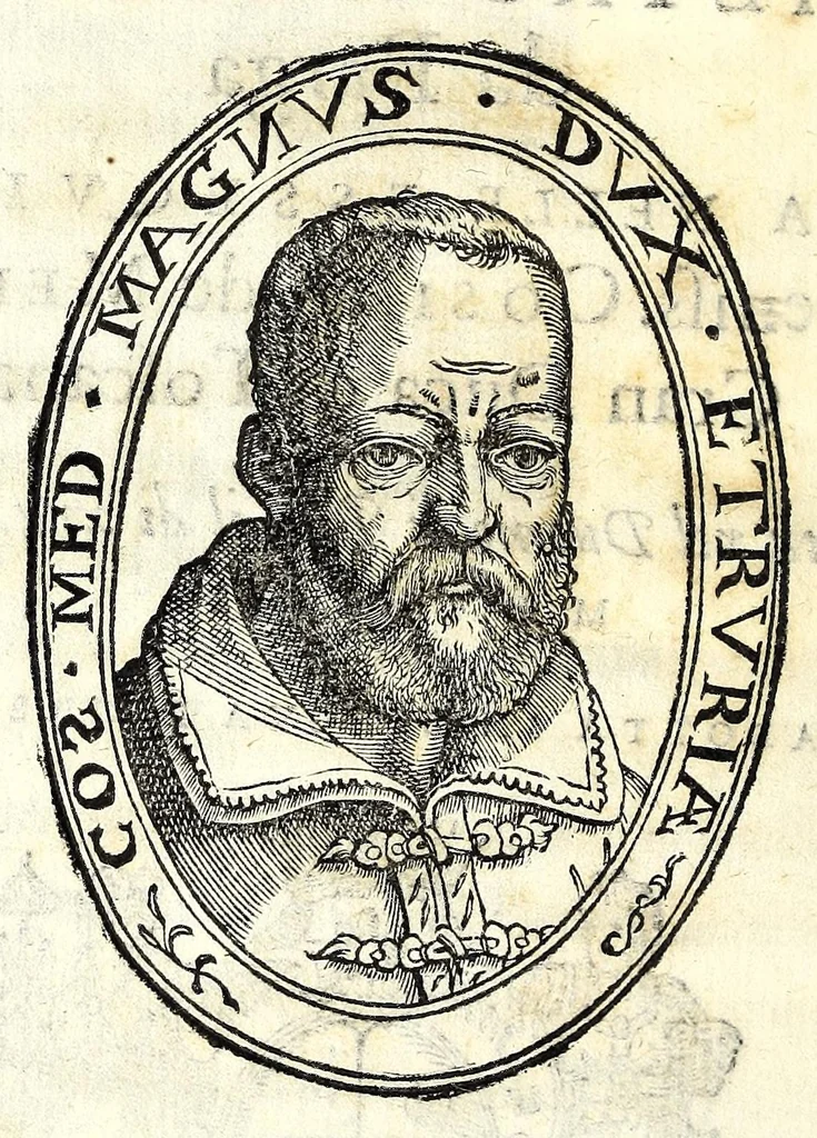 An illustration from Oratione fvnerale di M. Pietro Angelio da Barga, fatta nelle esseqvie del sereniss. Cosimo de Medici, gran duca di Toscana : recitata nel duomo di Pisa il di xiiij giugno MDLXXIIII e tradotta in lingva fiorentina, 1574, leaf 4