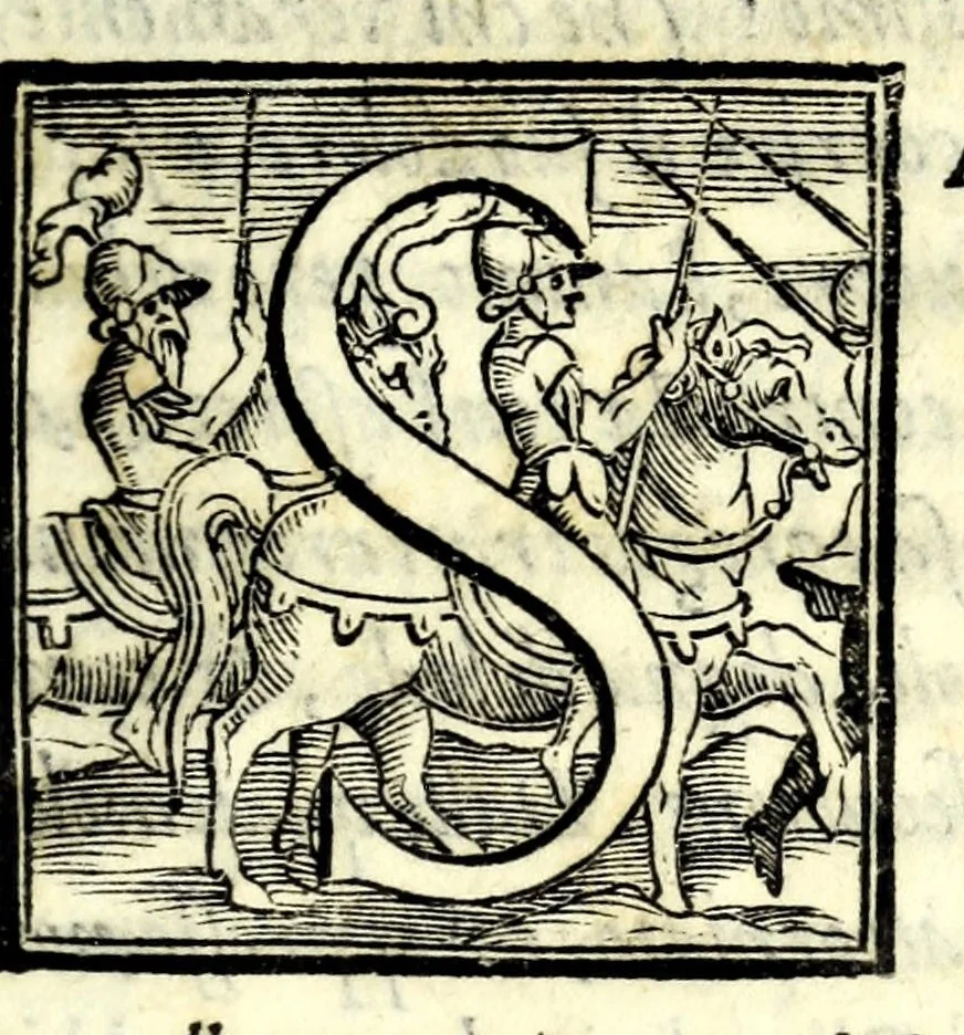 An illustration from Oratione fvnerale di M. Pietro Angelio da Barga, fatta nelle esseqvie del sereniss. Cosimo de Medici, gran duca di Toscana : recitata nel duomo di Pisa il di xiiij giugno MDLXXIIII e tradotta in lingva fiorentina, 1574, leaf 7