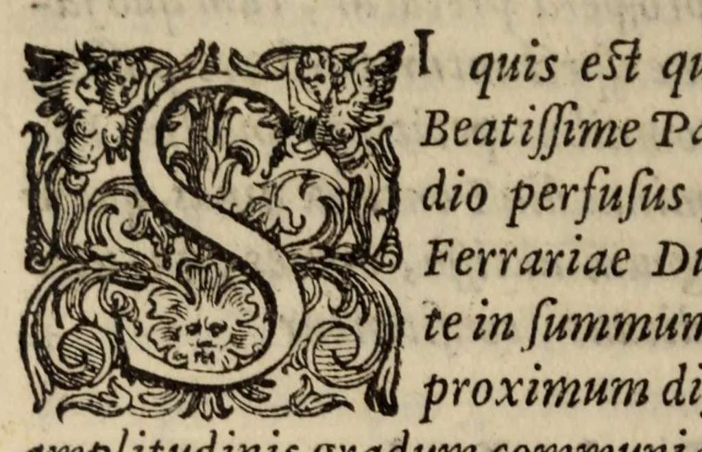 An illustration from Orationes, XXIII earum index statim post praesationem continetur : eiusdem interpretatio quincti libri Ethicorum Aristotelis ad Nicomachum : eiusdem hymni sacri & alia quaedam poematia, 1575, leaf 270