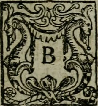 An illustration from The orator: handling a hundred seuerall discourses, in forme of declamations: some of the arguments being drawne from Titus Liuius and other ancient writers, the rest of the authors owne inuention: part of which are of matters happened in our age, 1596, leaf 12