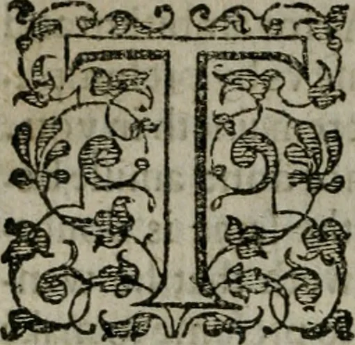 An illustration from The orator: handling a hundred seuerall discourses, in forme of declamations: some of the arguments being drawne from Titus Liuius and other ancient writers, the rest of the authors owne inuention: part of which are of matters happened in our age, 1596, leaf 187
