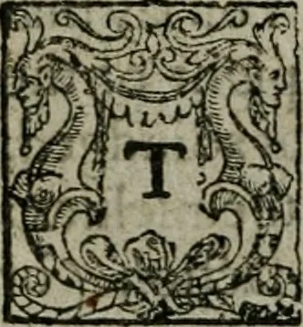 An illustration from The orator: handling a hundred seuerall discourses, in forme of declamations: some of the arguments being drawne from Titus Liuius and other ancient writers, the rest of the authors owne inuention: part of which are of matters happened in our age, 1596, leaf 19