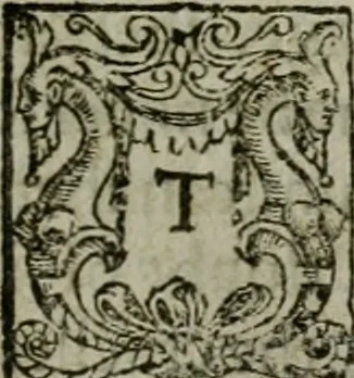 An illustration from The orator: handling a hundred seuerall discourses, in forme of declamations: some of the arguments being drawne from Titus Liuius and other ancient writers, the rest of the authors owne inuention: part of which are of matters happened in our age, 1596, leaf 82