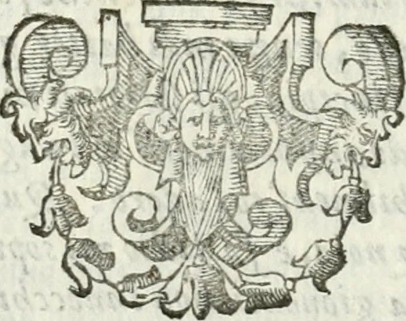 An illustration from Orazione del s.r Alessandro Gvarini, accademico intrepido, detto il Macerato : fatta in lode di D. Alderano Cybo, marchese di Carrara e recitata publicamente nell'Accademia, 1609, leaf 39