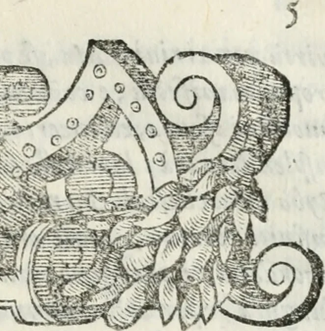 An illustration from Orazione del s.r Alessandro Gvarini, accademico intrepido, detto il Macerato : fatta in lode di D. Alderano Cybo, marchese di Carrara e recitata publicamente nell'Accademia, 1609, leaf 6