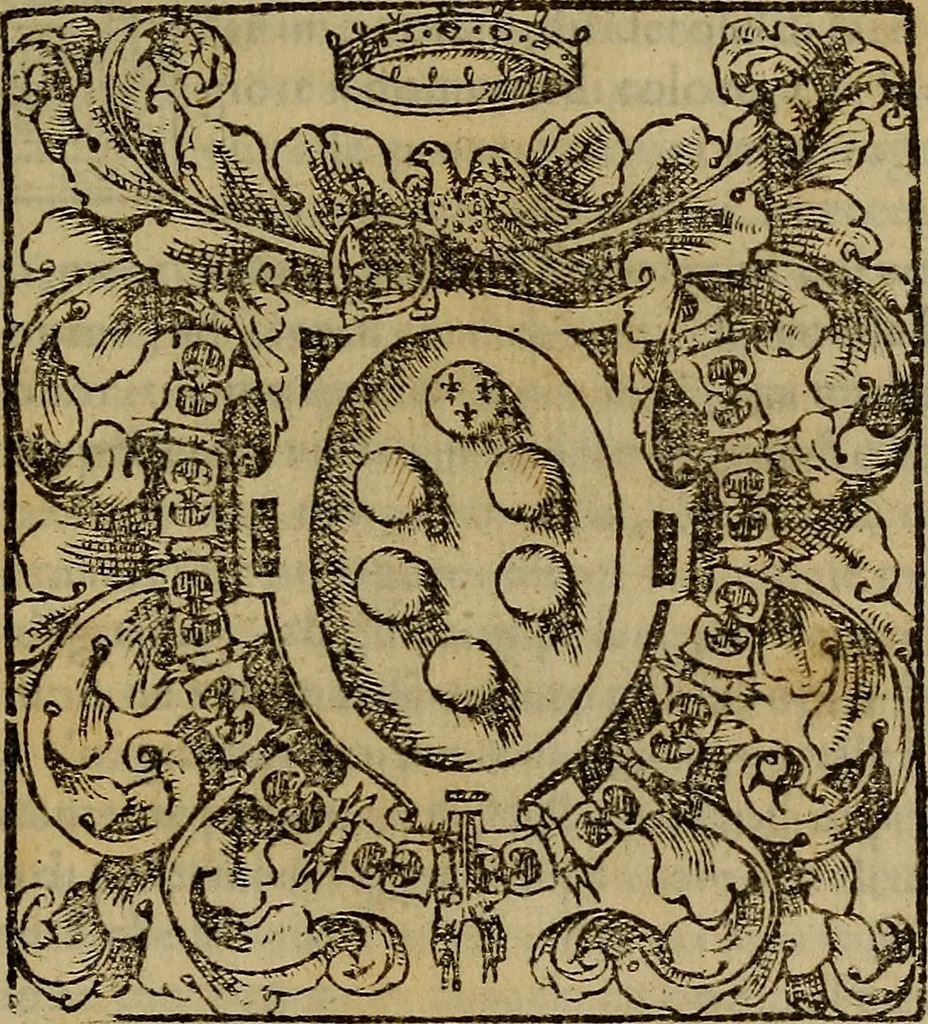 An illustration from Orazione di Lionardo Salviati nella morte di Michelagnolo Bvonarroti, 1564, leaf 6