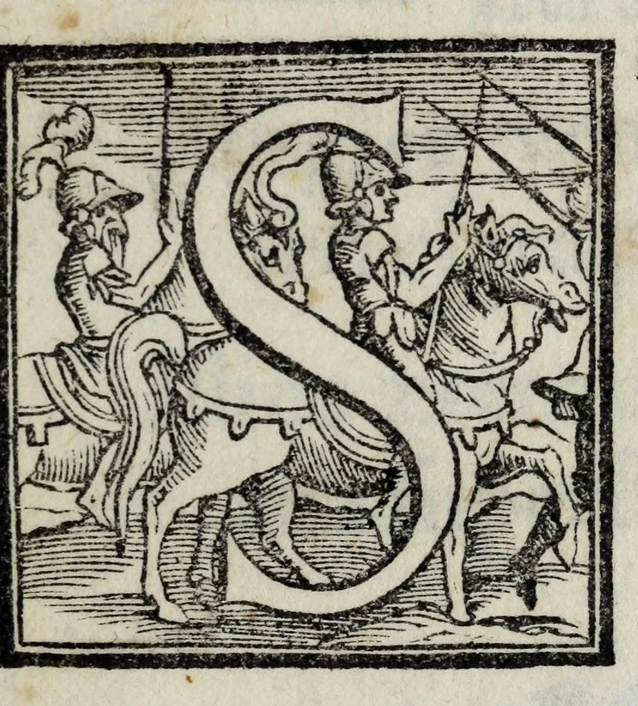 An illustration from Orazione di m. Gio. Batista Adriani fatta in latino all'esseqvie del sereniss. Cosimo de Medici, gran duca di Toscana : recitata nel palazzo publico il di XVII. di maggio MDLXXIIII. e tradotta in florentino da Marcello suo figliuolo, 1574, leaf 5