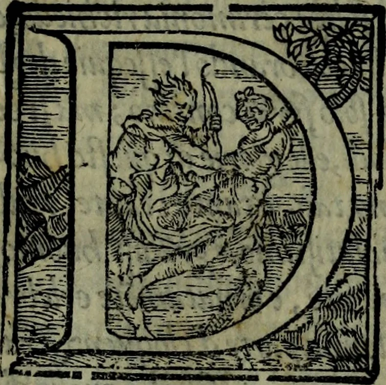 An illustration from Orazione funerale, 1564, leaf 8