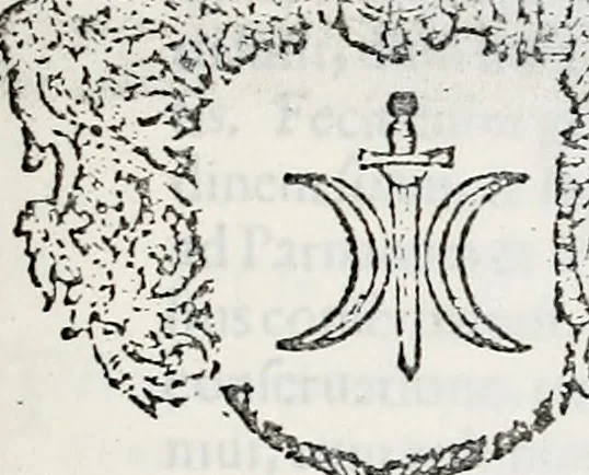 An illustration from Orbis Polonvs, splendoribus caeli: Triumphis mundi: pulchritudine animantium: decore aquatilium: naturae excellentia reptilium, condecoratvs. In qvo antiqva Sarmatarvm gentilitia, pervetvstae nobilitatis polonae insignia, vetera & noua indigenatus meritorum praemia & arma, specificantur & relucent. Nunc primum, vt Latinitati consecratus, ita claritate & veritate perspicuus, 1641, leaf 1094