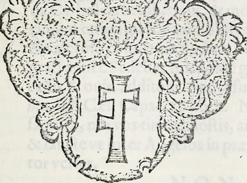 An illustration from Orbis Polonvs, splendoribus caeli: Triumphis mundi: pulchritudine animantium: decore aquatilium: naturae excellentia reptilium, condecoratvs. In qvo antiqva Sarmatarvm gentilitia, pervetvstae nobilitatis polonae insignia, vetera & noua indigenatus meritorum praemia & arma, specificantur & relucent. Nunc primum, vt Latinitati consecratus, ita claritate & veritate perspicuus, 1641, leaf 1110
