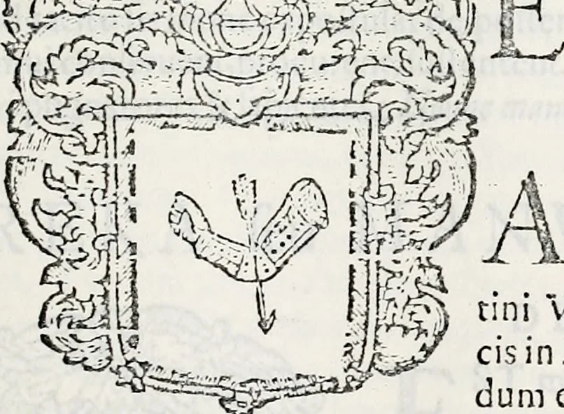 An illustration from Orbis Polonvs, splendoribus caeli: Triumphis mundi: pulchritudine animantium: decore aquatilium: naturae excellentia reptilium, condecoratvs. In qvo antiqva Sarmatarvm gentilitia, pervetvstae nobilitatis polonae insignia, vetera & noua indigenatus meritorum praemia & arma, specificantur & relucent. Nunc primum, vt Latinitati consecratus, ita claritate & veritate perspicuus, 1641, leaf 1248