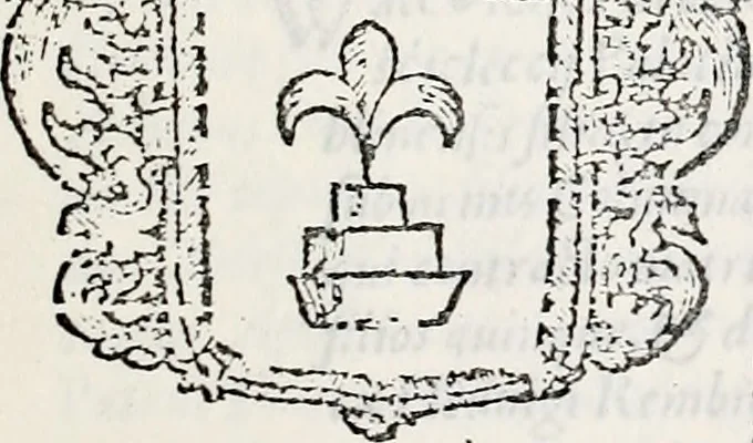 An illustration from Orbis Polonvs, splendoribus caeli: Triumphis mundi: pulchritudine animantium: decore aquatilium: naturae excellentia reptilium, condecoratvs. In qvo antiqva Sarmatarvm gentilitia, pervetvstae nobilitatis polonae insignia, vetera & noua indigenatus meritorum praemia & arma, specificantur & relucent. Nunc primum, vt Latinitati consecratus, ita claritate & veritate perspicuus, 1641, leaf 1278
