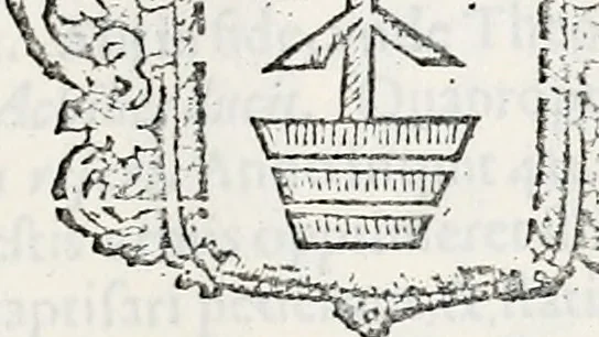 An illustration from Orbis Polonvs, splendoribus caeli: Triumphis mundi: pulchritudine animantium: decore aquatilium: naturae excellentia reptilium, condecoratvs. In qvo antiqva Sarmatarvm gentilitia, pervetvstae nobilitatis polonae insignia, vetera & noua indigenatus meritorum praemia & arma, specificantur & relucent. Nunc primum, vt Latinitati consecratus, ita claritate & veritate perspicuus, 1641, leaf 1352