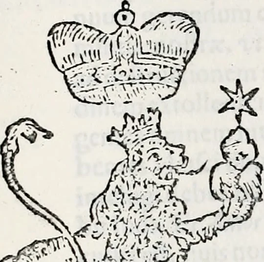 An illustration from Orbis Polonvs, splendoribus caeli: Triumphis mundi: pulchritudine animantium: decore aquatilium: naturae excellentia reptilium, condecoratvs. In qvo antiqva Sarmatarvm gentilitia, pervetvstae nobilitatis polonae insignia, vetera & noua indigenatus meritorum praemia & arma, specificantur & relucent. Nunc primum, vt Latinitati consecratus, ita claritate & veritate perspicuus, 1641, leaf 250