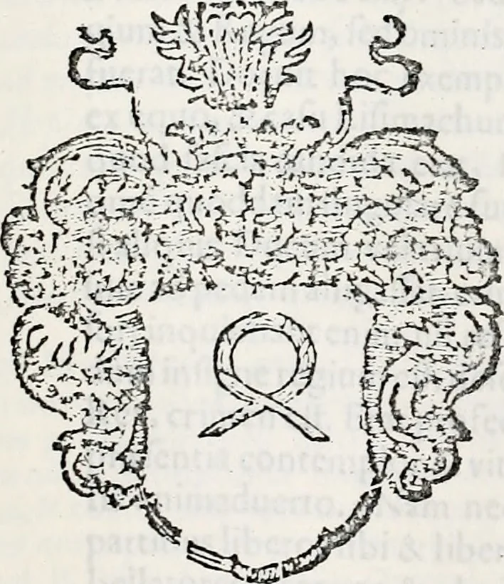 An illustration from Orbis Polonvs, splendoribus caeli: Triumphis mundi: pulchritudine animantium: decore aquatilium: naturae excellentia reptilium, condecoratvs. In qvo antiqva Sarmatarvm gentilitia, pervetvstae nobilitatis polonae insignia, vetera & noua indigenatus meritorum praemia & arma, specificantur & relucent. Nunc primum, vt Latinitati consecratus, ita claritate & veritate perspicuus, 1641, leaf 522