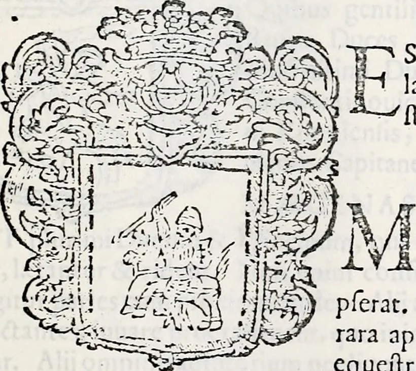 An illustration from Orbis Polonvs, splendoribus caeli: Triumphis mundi: pulchritudine animantium: decore aquatilium: naturae excellentia reptilium, condecoratvs. In qvo antiqva Sarmatarvm gentilitia, pervetvstae nobilitatis polonae insignia, vetera & noua indigenatus meritorum praemia & arma, specificantur & relucent. Nunc primum, vt Latinitati consecratus, ita claritate & veritate perspicuus, 1641, leaf 928
