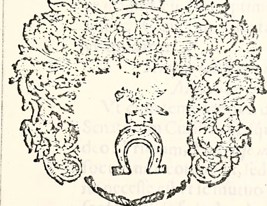 An illustration from Orbis Polonvs, splendoribus caeli: Triumphis mundi: pulchritudine animantium: decore aquatilium: naturae excellentia reptilium, condecoratvs. In qvo antiqva Sarmatarvm gentilitia, pervetvstae nobilitatis polonae insignia, vetera & noua indigenatus meritorum praemia & arma, specificantur & relucent. Nunc primum, vt Latinitati consecratus, ita claritate & veritate perspicuus, 1641, leaf 260