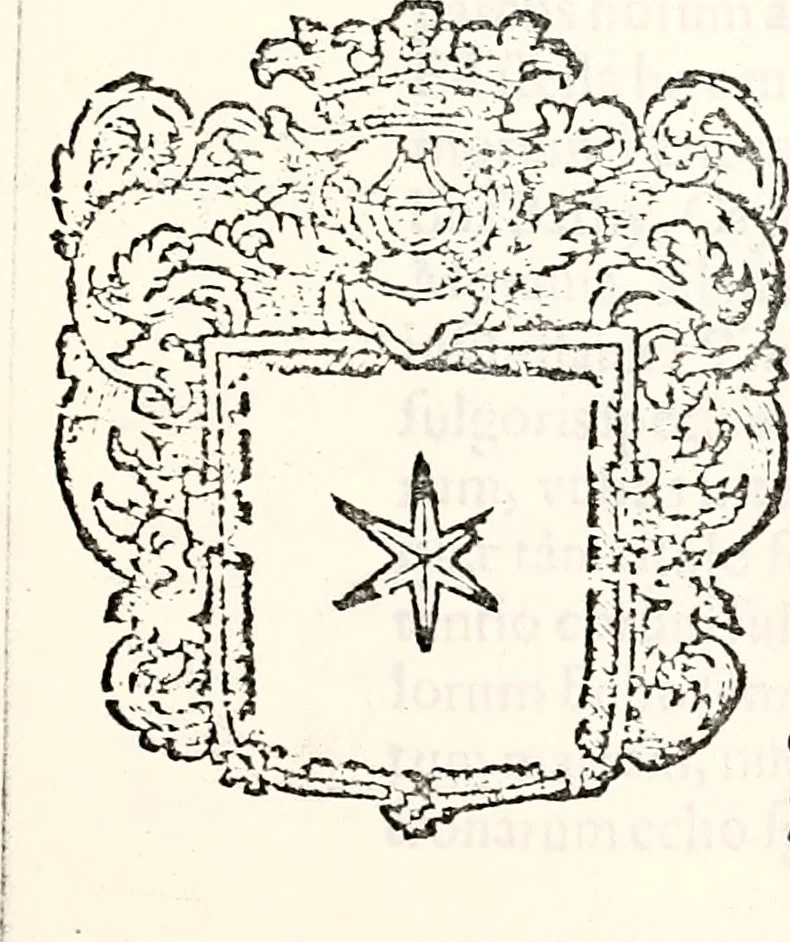 An illustration from Orbis Polonvs, splendoribus caeli: Triumphis mundi: pulchritudine animantium: decore aquatilium: naturae excellentia reptilium, condecoratvs. In qvo antiqva Sarmatarvm gentilitia, pervetvstae nobilitatis polonae insignia, vetera & noua indigenatus meritorum praemia & arma, specificantur & relucent. Nunc primum, vt Latinitati consecratus, ita claritate & veritate perspicuus, 1641, leaf 292