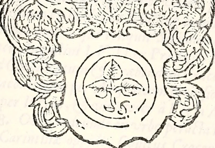 An illustration from Orbis Polonvs, splendoribus caeli: Triumphis mundi: pulchritudine animantium: decore aquatilium: naturae excellentia reptilium, condecoratvs. In qvo antiqva Sarmatarvm gentilitia, pervetvstae nobilitatis polonae insignia, vetera & noua indigenatus meritorum praemia & arma, specificantur & relucent. Nunc primum, vt Latinitati consecratus, ita claritate & veritate perspicuus, 1641, leaf 434