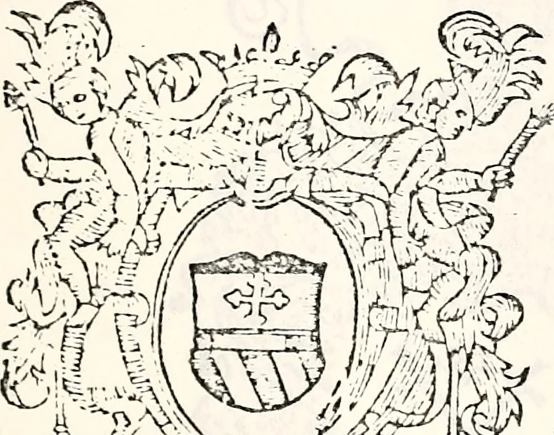 An illustration from Orbis Polonvs, splendoribus caeli: Triumphis mundi: pulchritudine animantium: decore aquatilium: naturae excellentia reptilium, condecoratvs. In qvo antiqva Sarmatarvm gentilitia, pervetvstae nobilitatis polonae insignia, vetera & noua indigenatus meritorum praemia & arma, specificantur & relucent. Nunc primum, vt Latinitati consecratus, ita claritate & veritate perspicuus, 1641, leaf 512