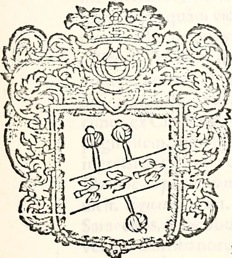 An illustration from Orbis Polonvs, splendoribus caeli: Triumphis mundi: pulchritudine animantium: decore aquatilium: naturae excellentia reptilium, condecoratvs. In qvo antiqva Sarmatarvm gentilitia, pervetvstae nobilitatis polonae insignia, vetera & noua indigenatus meritorum praemia & arma, specificantur & relucent. Nunc primum, vt Latinitati consecratus, ita claritate & veritate perspicuus, 1641, leaf 520