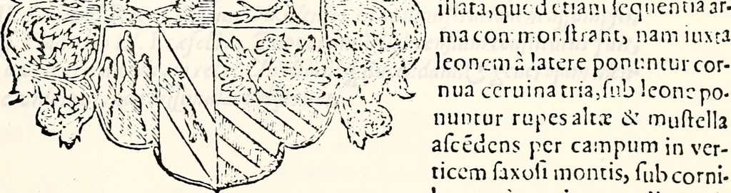 An illustration from Orbis Polonvs, splendoribus caeli: Triumphis mundi: pulchritudine animantium: decore aquatilium: naturae excellentia reptilium, condecoratvs. In qvo antiqva Sarmatarvm gentilitia, pervetvstae nobilitatis polonae insignia, vetera & noua indigenatus meritorum praemia & arma, specificantur & relucent. Nunc primum, vt Latinitati consecratus, ita claritate & veritate perspicuus, 1641, leaf 622