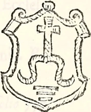 An illustration from Orbis Polonvs, splendoribus caeli: Triumphis mundi: pulchritudine animantium: decore aquatilium: naturae excellentia reptilium, condecoratvs. In qvo antiqva Sarmatarvm gentilitia, pervetvstae nobilitatis polonae insignia, vetera & noua indigenatus meritorum praemia & arma, specificantur & relucent. Nunc primum, vt Latinitati consecratus, ita claritate & veritate perspicuus, 1641, leaf 730
