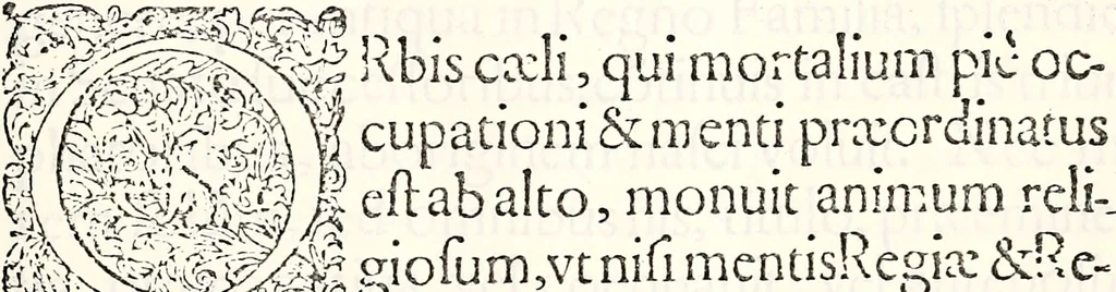 An illustration from Orbis Polonvs, splendoribus caeli: Triumphis mundi: pulchritudine animantium: decore aquatilium: naturae excellentia reptilium, condecoratvs. In qvo antiqva Sarmatarvm gentilitia, pervetvstae nobilitatis polonae insignia, vetera & noua indigenatus meritorum praemia & arma, specificantur & relucent. Nunc primum, vt Latinitati consecratus, ita claritate & veritate perspicuus, 1641, leaf 8