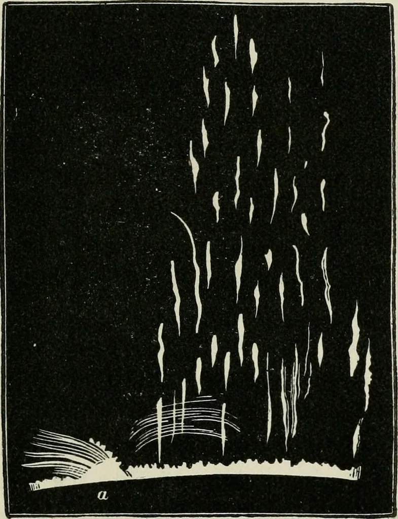 An illustration from The orbs around us : a series of familiar essays on the moon and planets, meteors and comets, the sun and coloured pairs of suns, 1902, leaf 320
