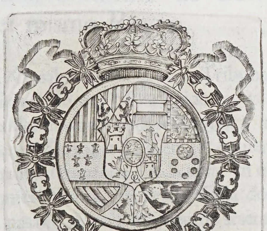 An illustration from Ordenanzas de la Real Renta de los Naypes para éste reyno de Nueva España, y provincias de su comprension. : Que se administra de cuenta de Su Magestad., 1787, leaf 3