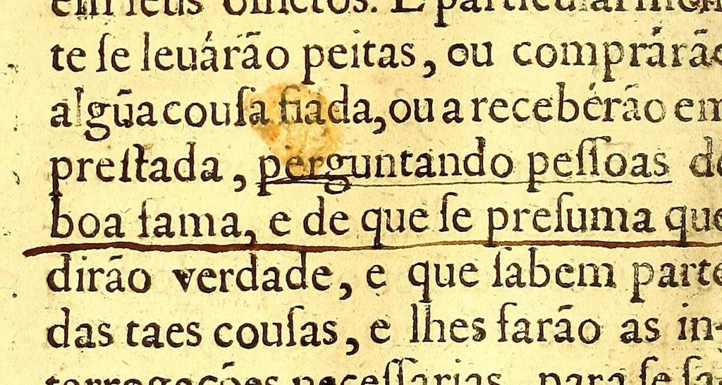 An illustration from Ordenaços, e leis do reino de Portugal, 1603, leaf 188