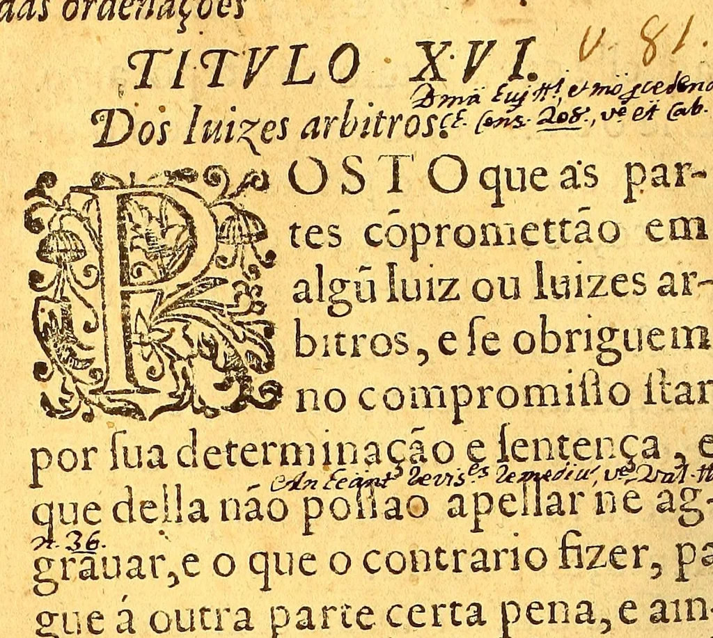 An illustration from Ordenaços, e leis do reino de Portugal, 1603, leaf 454