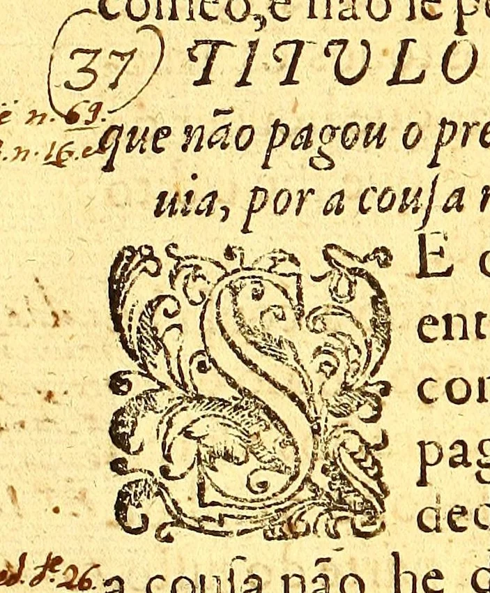 An illustration from Ordenaços, e leis do reino de Portugal, 1603, leaf 632