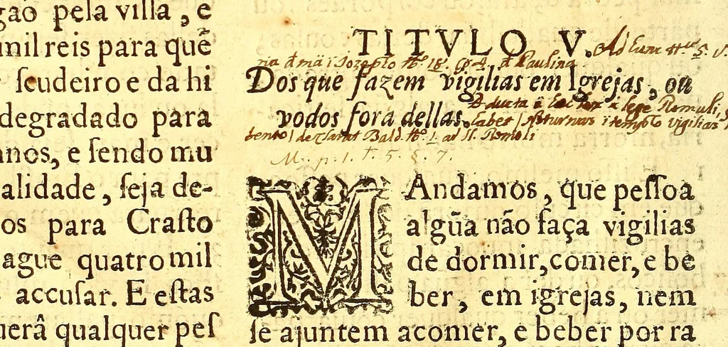 An illustration from Ordenaços, e leis do reino de Portugal, 1603, leaf 806