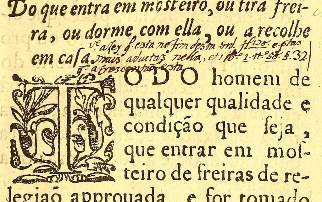 An illustration from Ordenaços, e leis do reino de Portugal, 1603, leaf 817