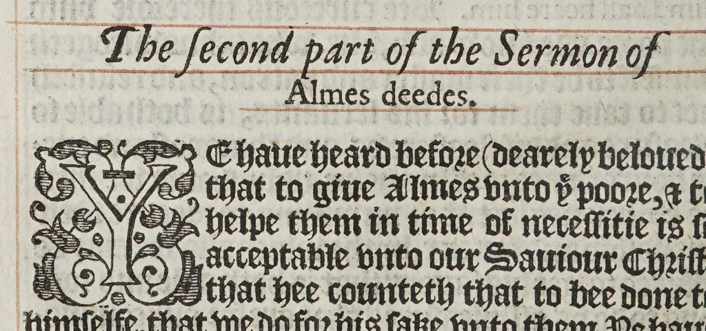 An illustration from An order for publike prayers to be vsed on Wednesdayes and Frydayes in euery parish church within the province of Canterburie, conuenient for this present time:: set forth by authoritie., 1586, leaf 40